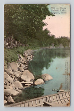 Postcard Pulaski Lake in Buffalo Minnesota, Antique L6 picture