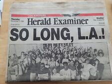 LOS ANGELES HERALD-EXAMINER - FINAL ISSUE - 11/2/89 - THE ENTIRE NEWSPAPER picture