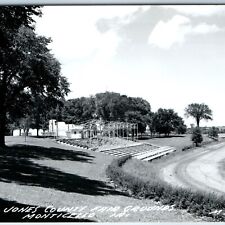 c1960s Monticello IA RPPC Jones County Fair Grounds Bleechers Track LL Cook A209 picture