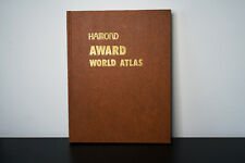 Hammond's Award World Atlas New Perspective Edition Leather Bound 1967 picture