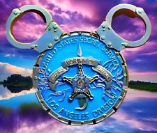 🔥U.S. Secret Service Disneyland Anaheim Field Office Blue Mickey Challenge Coin picture
