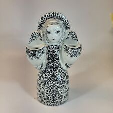 Nymolle Danish Pottery Angel Candle Holder Decor: 3315-474 Denmark Vintage Black picture