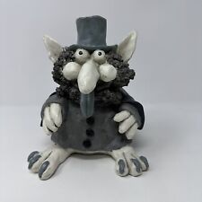 Paolo Chiari Horrible Figure Troll Figurine Gray Top Hat Coat Cape Vintage Goth picture
