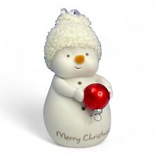 Department 56 Snowman Tree Ornament 2010 Merry Christmas Red Ball picture