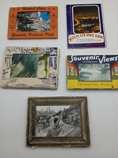 Set of 5 Mini Postcard Packs Yosemite Hollywood Yellowstone Niagara Falls Shasta picture