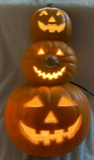 Large Lighted Halloween Pumpkin Stack 16