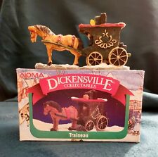Dickensville NOMA Porcelain Collectable Figurines- Horse Drawn Sleighs picture