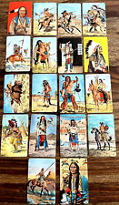 Nice rare set of 1956 Braves of Indian Nations Cards Pack-O-Ten Quaker 18 Cards picture