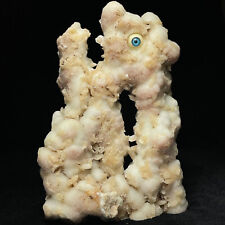 600g Rare Natural Crystal Quartz Mineral Specimen. Pure Hand Carving. Blue Eyes. picture