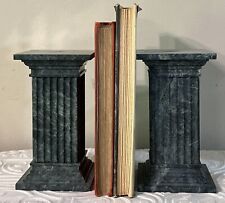 Pair of Genuine Italian Green Marble Column / Bookends - 3 lb 10 oz each picture