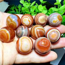 10pcs Natural Red agate ball Quartz Crystal Sphere+box Reiki 20mm picture