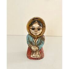 VTG Hand Carved Wooden Spanish Woman Figurine Made In Spain  picture