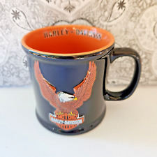 Vintage Harley Davidson Coffee Mug 3D Eagle Raised Logo 2002 16oz picture