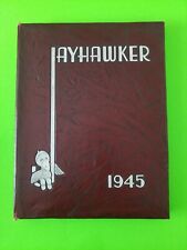 Vintage 1945 Kansas Jayhawks Yearbook, JAYHAWKER vol 57, University of Kansas KU picture