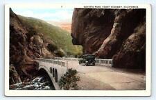 GAVIOTA PASS, CA California ~ BRIDGE over LOS CRUCES CREEK  c1910s Postcard picture