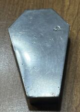 Rare Alchemy Pewter Coffin Pill Snuff Box Gothic Dracula Horror Casket England picture
