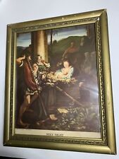 Framed  Vintage Lithograph ‘Holy Night’ picture