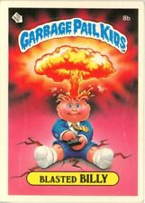 1985 Topps Garbage Pail Kids 1st Series BLASTED BILLY Checklist Card 8b GLOSSY picture