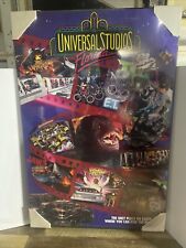 Universal Studios Florida Early 90’s Wooden Poster Rare Brand New 36 X 24 picture
