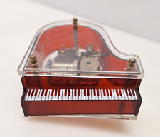 Vintage Sankyo Clear Piano Miniature Music Box Somewhere Over the Rainbow Japan picture