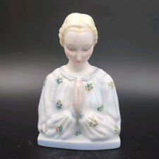 Vintage Giovanni Ronzan Praying Madonna Porcelain Handmade Signed Numbered Italy picture