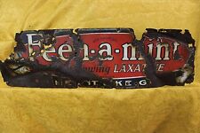 Vintage Feen-A-Mint laxative metal sign 27.5'' x 8'' Man Cave picture
