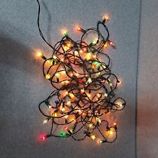Vintage Christmas Light Strand Tulip Flower Reflector 1970s Tested Works Holiday picture