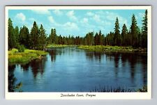 OR-Oregon, Scenic View Of Deschutes River, Antique, Vintage Souvenir Postcard picture