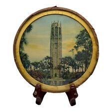 VTG Round Dome Glass Picture~Lake Wales Florida~Singing Tower~Mountain Lake picture