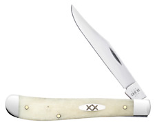 Case XX Knives Slimline Trapper 13312 Smooth Natural Bone Pocket Knife Stainless picture