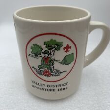 VTG Boy Scouts Coffee Mug 1986 Valley District Adventure Colorado picture