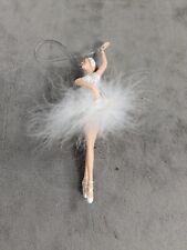 Katherine's Collection? Day Dreaming White Dress Ballerina Ornaments 6.5” picture