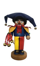 Steinbach Nutcracker Chubby Jester Red Blue & Yellow Handmade in Germany picture