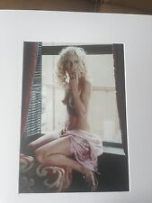 Vintage Lithograph - (nude) Celebrity Wall Art Photograph, Board & Matted picture
