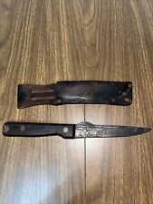 Vintage Herter's Hunting Knife With Genuine Leather Sheath Waseca MN USA picture