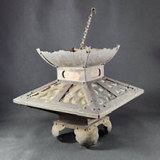 Vintage Japanese Hanging Buddhist Lantern Candle stand from temple H:19㎝/7.4in picture