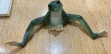 Vintage Frog sitting  contemplating  Frog Figurine 9