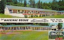 Postcard Belle Isle Motel St Ignace MI  picture