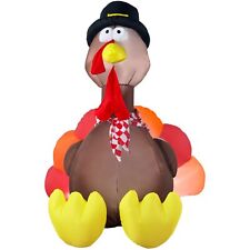 Gemmy Airblown Inflatable Turkey Indoor Outdoor Holiday Decoration 6-Foot Tall picture