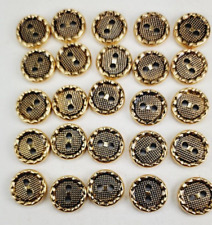Vintage Button Lot of 25 buttons 10mm wide metal picture