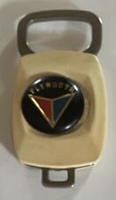 Vintage Plymouth White Car Automotive Fob Key Keychain Chain picture