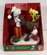 NEW Gemmy Peanuts Animated Christmas Scene Snoopy Woodstock Schultz 2009 picture
