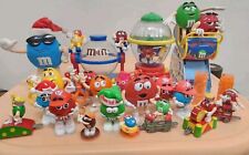 Lot Of 22 Rare Vintage M&M's  Collection Figures, Dispenser, Keychain with Clip  picture
