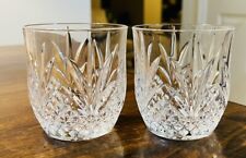 2 Vintage Old Fashioned Fontenay CRISTAL D'ARQUES DURAND Whiskey Glasses Retired picture