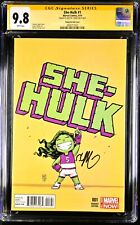 SHE-HULK #1 2014 9.8 CGC SS SKOTTIE YOUNG ***ULTRA RARE ONLY 6 IN EXISTENCE *** picture