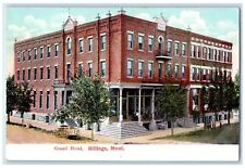 c1910s Grand Hotel Exterior Roadside Billings Montana MT Unposted Trees Postcard picture