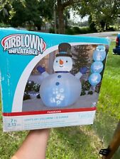 Gemma 7ft Tall Snowman Panoramic Lights  Christmas Airblown Inflatable picture