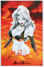 Lady Death Echoes #1 Instant Virgin Ed. Signed Brian Pulido and Mike DeBalfo /25 picture