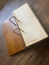 Vintage Weis OAK Wood Desktop LEDGER Index Book Record File Alphabetical Divider picture