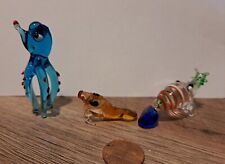 Vintage Miniature Octopus, Seal, Lobster/ Shrimp? Hand Blown, Art Glass Lampwork picture